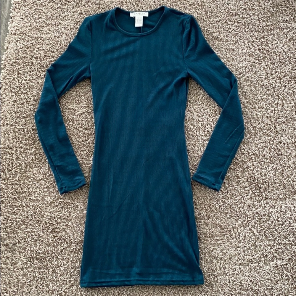 Cappella Teal Body Con Dress